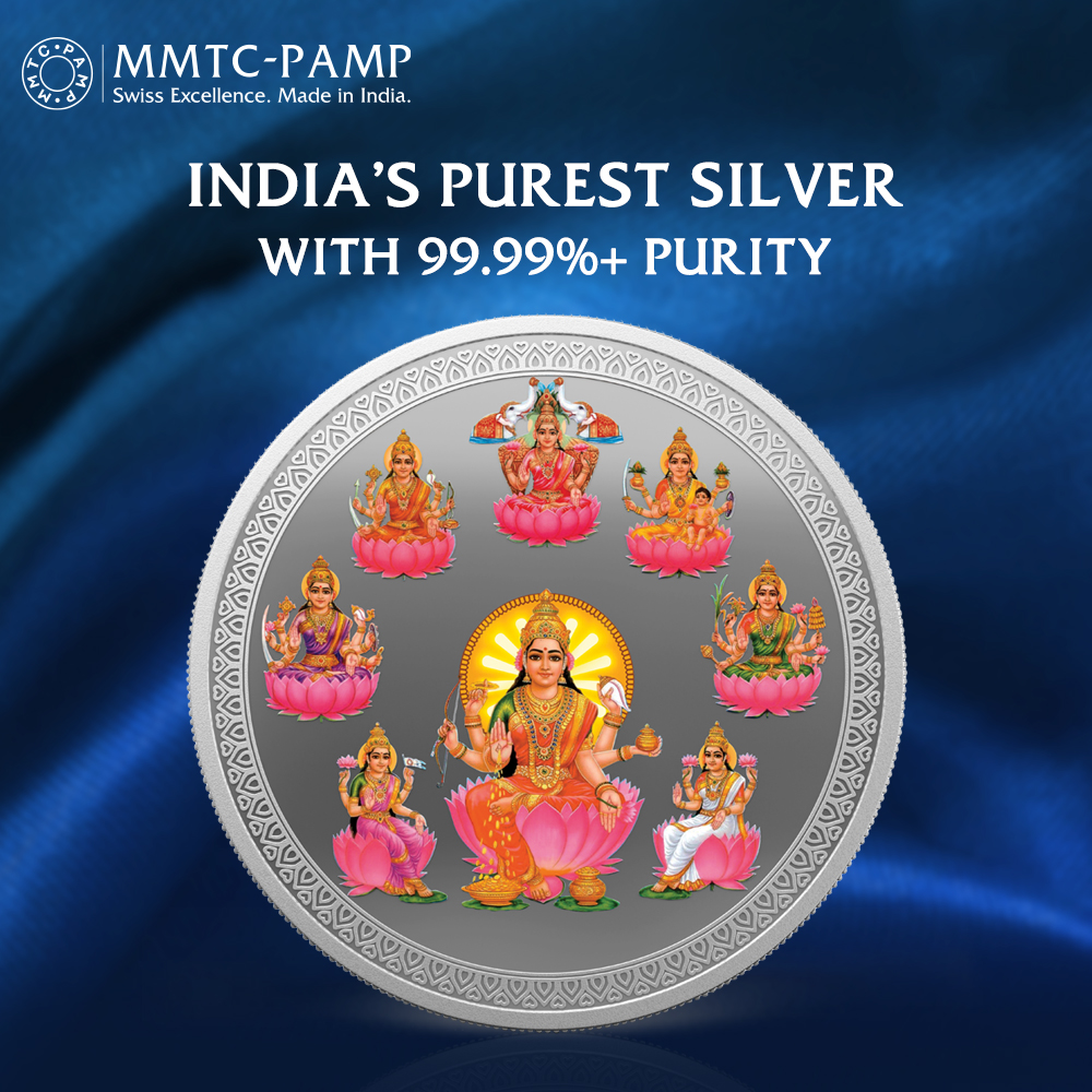 Ashta Lakshmi Silver Coin