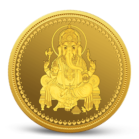 ganesh gold coin 10gm