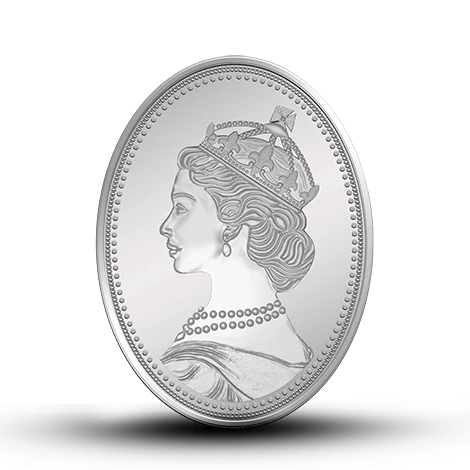 Queen silver coin