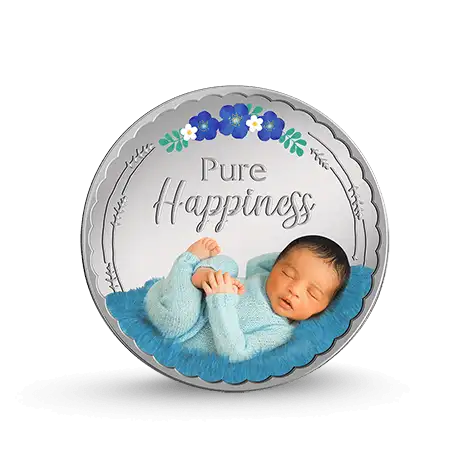 20 gm new born baby silver coin
