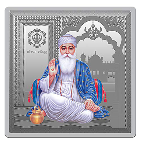 Guru Nanak (999.9) 50 gm Silver (999.9) bar