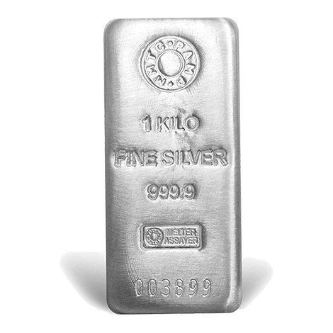 1 kg Silver Casted Bar