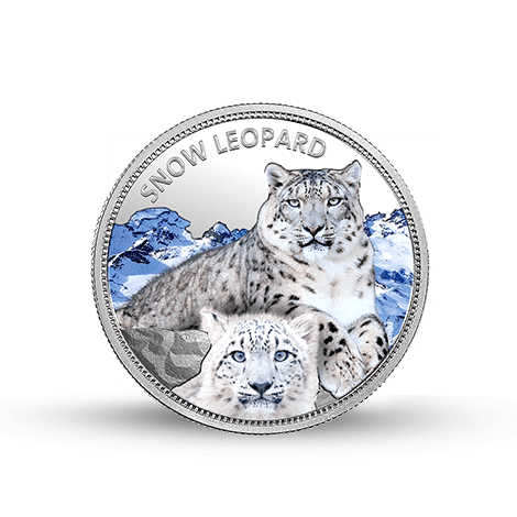 WWF India Snow Leopard 999.9 Purity 31.1 gm Silver Coin