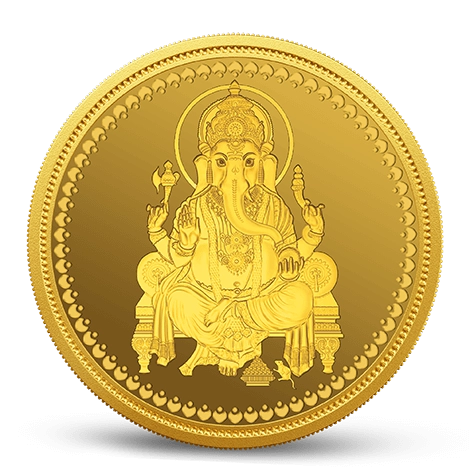 Ganesha 2gm gold coin