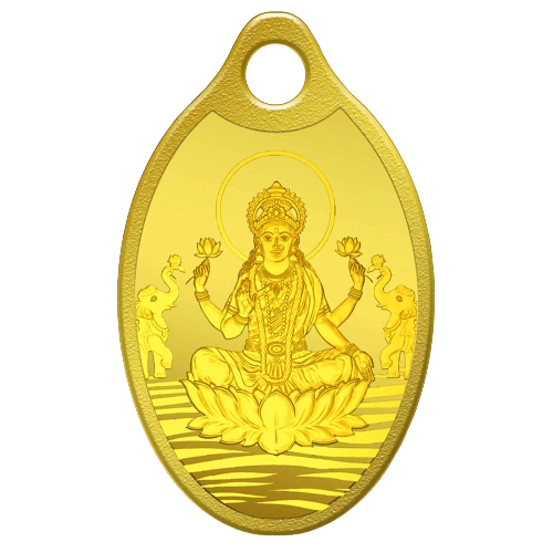 lakshmi gold pendant