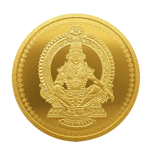 Lord Ayyappa 8 gm Gold Coin