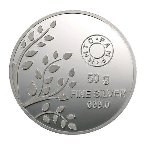 50 Gram Silver Coin (999.9) Purity - Banyan Tree