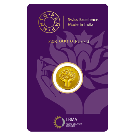 Lotus 24k (999.9) 4 gm Gold Coin