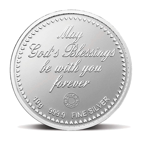 10 Gram Silver Coin (999.9) Purity - Newborn Baby Gift (Pink)