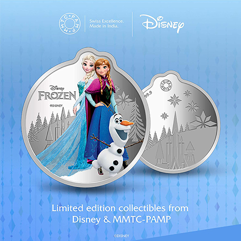 Disney Frozen Colored 31.1 gm Silver (999.9) Coin