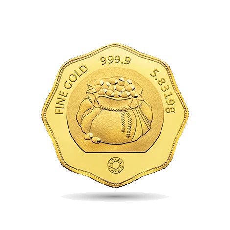 Half-Tola 24k (999.9) 5.8319 gm Gold Coin