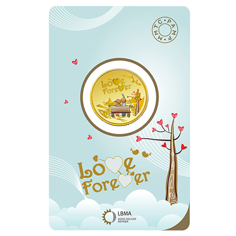 Love Forever 24K (999.9) 5 gm Gold Coin
